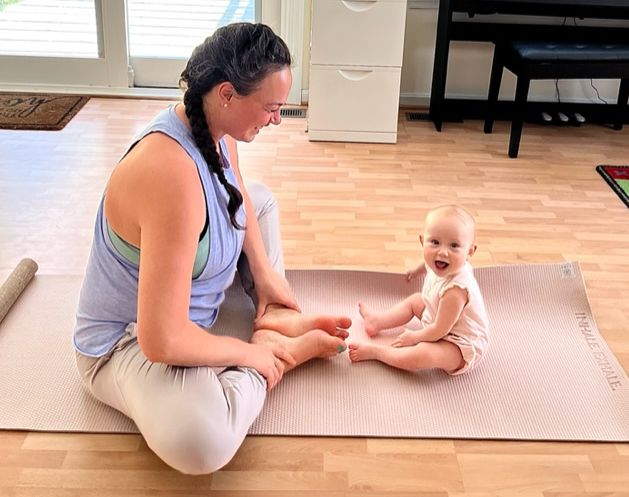 Postpartum Stretching Routine (with baby!)